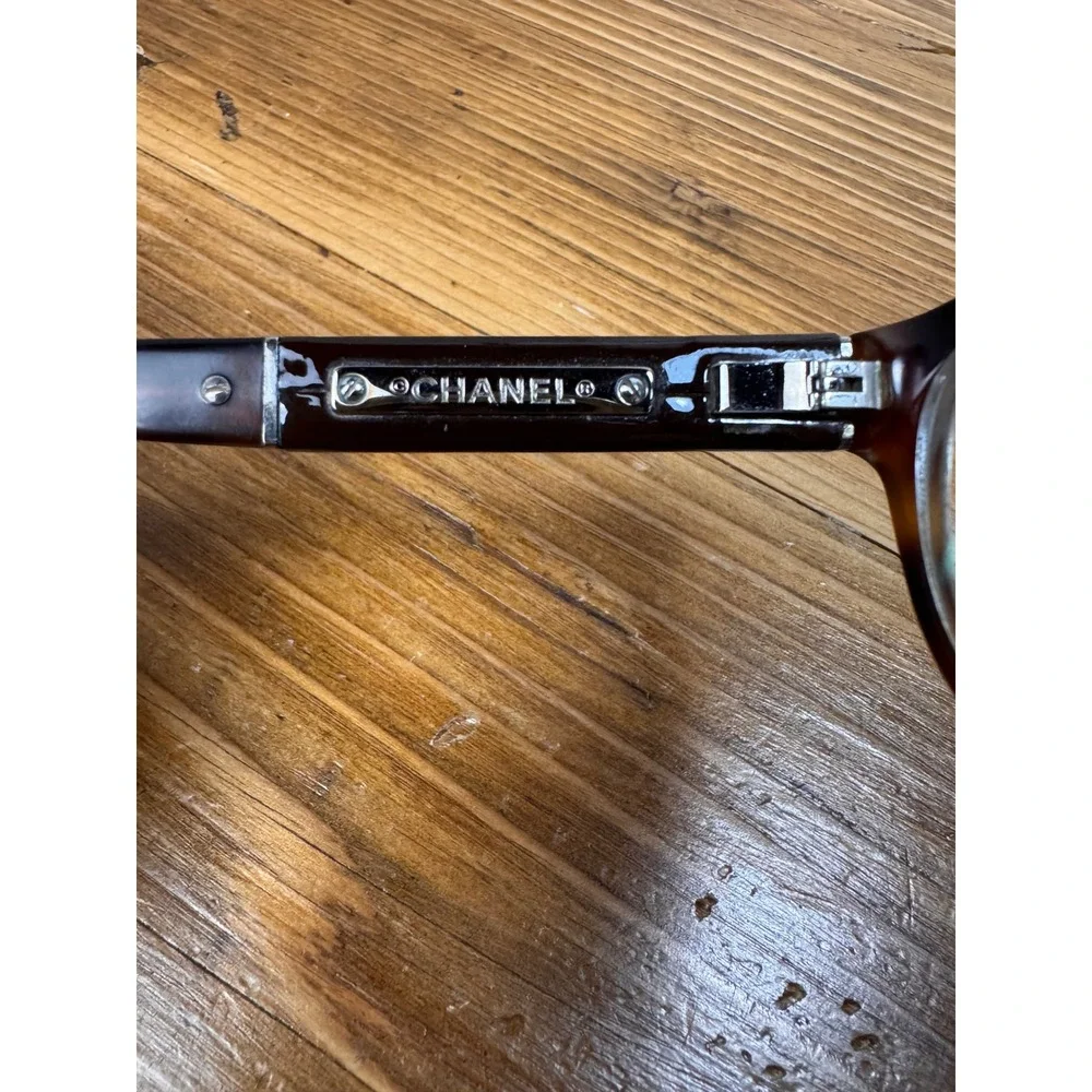 Chanel Tortoiseshell Eyeglasses CC Logo Optical Frames Brown BC14069108 - Picture 7 of 13